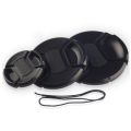 Lens cap 49 52 55 58 62 67 72 77 82 86mm center pinch Snap-on cap cover for canon nikon sony camera Lens without logo. 