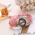 2023 Fashion Women Watches Knitting Rope Chain Winding Analog Quartz Wrist Watch Simple Ladies Casual Clock Relogio Feminino. 