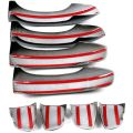 MG HS door handle cover carbon fiber 8pcs set. 