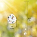 4 Pcs Window Crystal Suncatcher Hanging, Crystal Ball Prism Pendant Suncatcher Rainbow Maker with Chain for Garden Wedding Chris. 