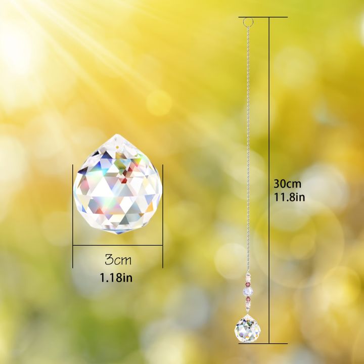 4%20Pcs%20Window%20Crystal%20Suncatcher%20Hanging,%20Crystal%20Ball%20Prism%20Pendant%20Suncatcher%20Rainbow%20Maker%20with%20Chain%20for%20Garden%20Wedding%20Chris%20-%20Image%202