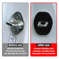 PINMOAP Silicone Car Door Lock Protective Cover Thickened Anti Collision Adhesive Car Door Lock Buffer Shock Absorber Cover.