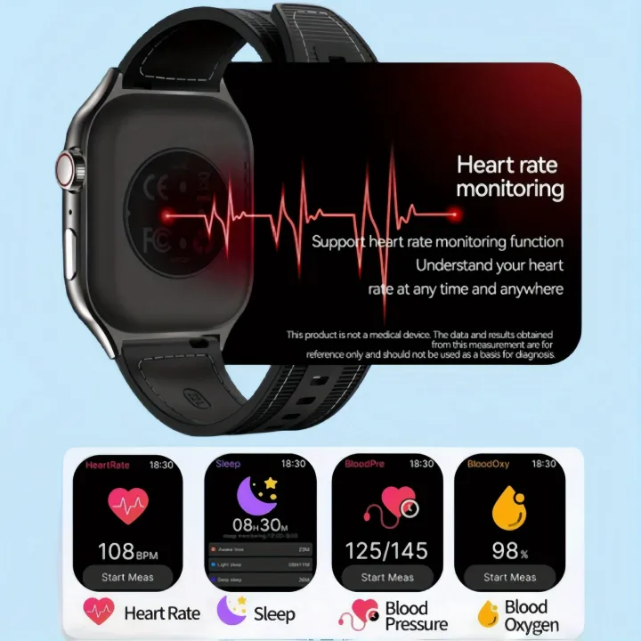 LAXASFIT%20New%20Slim%20Smart%20Watch%20Men's%202.01-inch%20AMOLED%20Curved%20Display%20Bluetooth%20Talk%20Sports%20Fitness%20Tracking%20Smartwatch%20Women's%20-%20Image%206