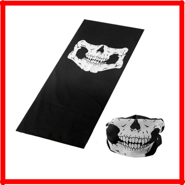 1/2pcs Motorcycle Scarf Face Mask Shield Skull Ghost Face Riding Balaclava Outdoor Winter Warm Bike Head Face Mask Shield