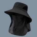 Summer Sun Hats UV Protection Outdoor Hunting Fishing Cap For Men Women Hiking Camping Visor Bucket Hat Neck Flap Fisherman Hat.