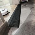 2 Pcs 17.72" Modular Wheelchair Ramp, Lightweight Aluminum Anti-Slip Ramp, Easy Clean For Robot Vacuum Doorway Curb Home Use. 