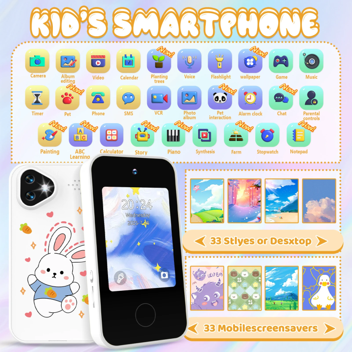 Kids%20Smart%20Phone%20Toy%20with%20Dual%20Camera%20Educational%20Games%20Music%20Player%20Safe%20Mode%20Best%20Birthday%20%20HD%201080P%20Kids%20Camera%20Toys%20-%20Image%206