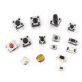 125PCS Assorted Micro Push Button Tact Switch Kit - 25 Types, Including Reset & Mini Leaf Switches, SMD/DIP  2*4 3*6 4*4 6*6. 
