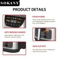 Sokany Healthy Air Fryer (SK-10067) 9.5L Large Size Digital Touch Air Fryer With Viewing Window And 12 Preset Menus, 2400W. 
