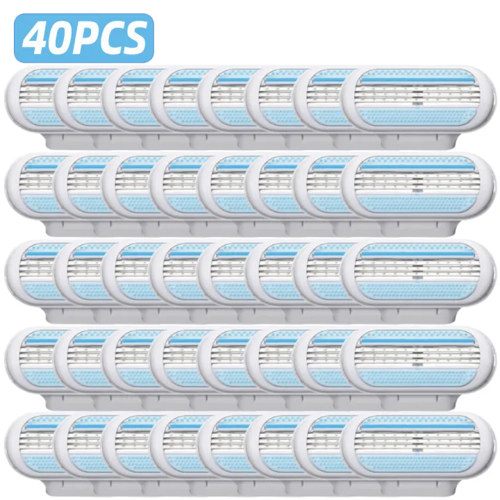 4/20/40pcs%20GFLV%203%20Layers%20Razor%20Blade%20Women%20Shaver%20Head%20for%20Venus%20Razor%20Safety%20Razor%20for%20Women%20Face%20Arm%20Leg%20Hair%20Machine%20-%20Image%207
