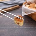 Stainless steel food tongs anti-scalding hot food buffet and bread strong and convenient to use. 