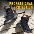 Light Breathable Safety Shoes For Men Steel Toe Cap Anti Smash Work Shoes Indestructible Anti-puncture Kevlar Insoles Male Boots.