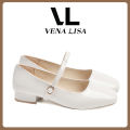 Venalisa Korean Mary Jane Shoes with High Heels and Thick Heels Ready to Use for Working and Traveling Without Hurting Your Feet.. 