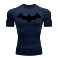 Bat Graphic Compression Shirts for Men Short Sleeve Rash Guard Gym Workout Running Tshirt Summer Athletic Quick Dry Tees Tops.