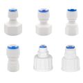 RO Aquarium Accessories  Quick Connector 1/8 1/4 3/8 1/2 3/4BSP Female Thread Adapter Straight Combination Tube. 