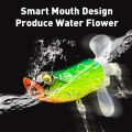 Popper Fishing Lures Top Water Hard Baits Whopper Plopper Soft Rotating Tail 85mm 15g Popper Wobblers For Bass Pike.