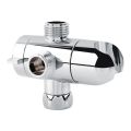 3 Way Tee Connector Shower Adapter Shower Diverter Valve Arm Mounted Shower Holder Bathroom Shower Valve.