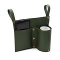 Camping Chair Pocket, Beach Chair Pouch with 2 Leather Pockets, Wheelchair Side Bag for Bedside/Outdoor/Beach/Camping.