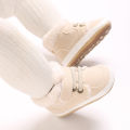 HAIZHIW 0-18M NEW Winter Baby Boys Girls High Tops Sneakers  Anti-Slip Sole Fleece for Warmth Infant Newborn Shoes. 