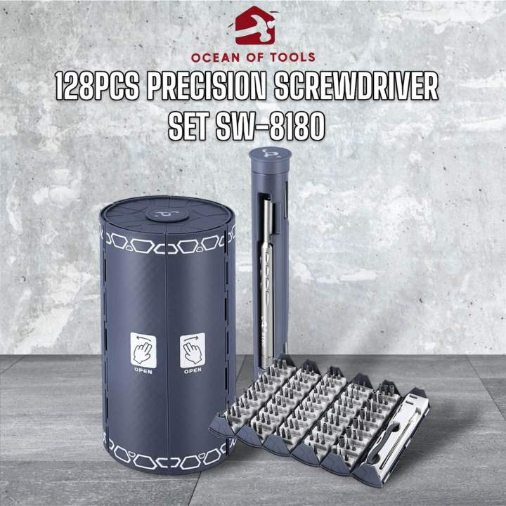 NEW DESIGN 128 in 1 Book Roll Precision Screwdriver set Multifunctional combined household set for repairing phones, computers, hard drives, watches, shavers, toys and other electronic devices.