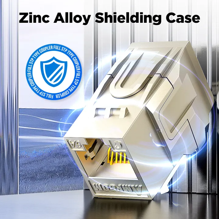 AMPCOM%20RJ45%20STP%20Zinc%20Alloy%20Feed-through%20Keystone%20Jack%20CAT7/6A/6,%2050U%20Gold%20Plated%20Network%20Plug%20Module%20Connector%20for%20Office,%20Home%20-%20Image%203