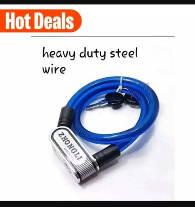 Motorcycle heavy Quality Wire lock zongli  all bike