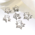3 Pairs/set Punk Geometric Star Hoop Earrings for Women Simple Gold Color Copper Metal Circle Huggie Earrings New Unisex Jewelry.