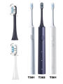 4PCS Replacement Brush Heads For Mijia T301 T302 T501 T501C Sonic Electric Toothbrush Head Soft Bristle.