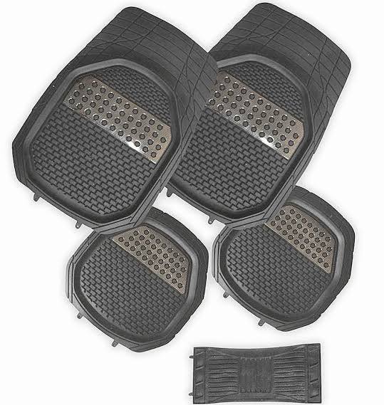 5-Piece Car Rubber Floor Mat Set with Connector Toyota All Seadan Allion Premio Axio Suzuki Mazda Nissan Honda Xtrail civic