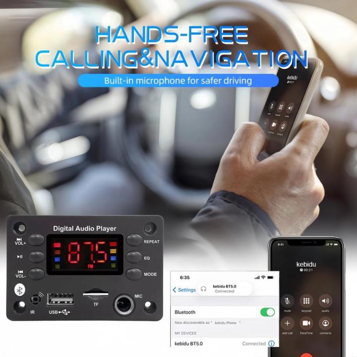 DC%2012V%20Bluetooth%205.0%20DIY%20MP3%20WMA%20Decoder%20Board%206.5mm%20Microphone%20Car%20Audio%20USB%20TF%20FM%20Radio%20MP3%20Music%20Player%20with%20Remote%20Control%20-%20Image%205