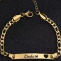 Customize hand bracelet for girls women and boys name hand chain bracelet. 