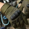 Super Fiber Men's Tactical Gloves Protection Shell Men Women Riding Hard Knuckle Full Finger Touch Screen Motorcycle Gloves. 