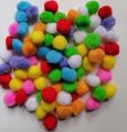 Soft Pom Pom Ball Medium Size Colourfull Craft Soft Balls. 