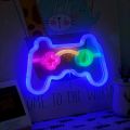 Gamer Neon Sign Lights, LED Game Controller Neon Sign for Gamer Room Decor, USB Or Battery Powered Gaming Neon Sign Table Lamp. 