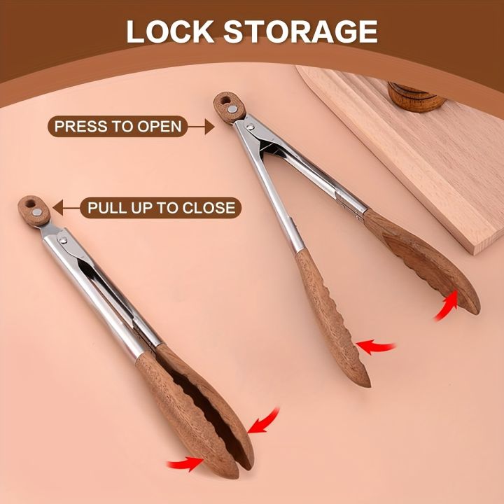 Cooking%20Tong,%20Walnut%20Wood%20Tong,%20Stainless%20Steel%20Anti-Slip%20Long%20Handle%20Wood%20Salad%20Tong%20with%20Hanging%20Hole,%20Household%20Creative%20Tong%20-%20Image%205