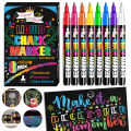 Liquid Chalk Pens-Extra Fine Tip Chalk Markers (8 Pack 1mm Point),Dry Erase Marker Pens for Blackboard,Chalkboards,Windows,Glass. 