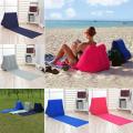Inflatable Travel Mattress Foldable Soft Beach Mat Air Bed Chair Seat Camping Beaching Leisure Lounger Back Pillow Cushion.