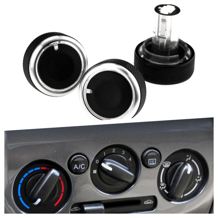 Air Conditioning Knob For Mazda 323 Allegro Familia 626 protege Haima Happin Family Aluminum Alloy AC Knobs Heat Control Button