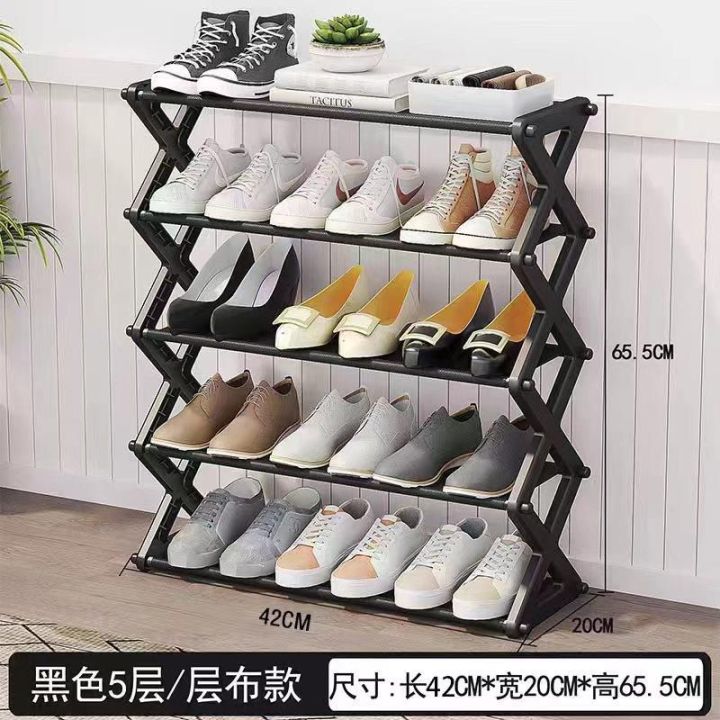 Foldable%20Plastic%20Shoe%20Rack%20No%20Installation%20Required%20Space-saving%20Shoe%20Oragnizer%20Stand%20Holder%20Sturdy%20Portable%20Shoe%20Cabinet%20-%20Image%202