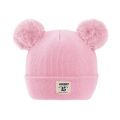 Winter Children Warm Baby Knitted Hats with Pom Pom Kids Knit Beanie Hats Solid Color Children's Hat for Boys Girls Accessories. 