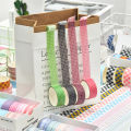 12 rolls/box of exquisite color plaid washi tape, a variety of styles to choose from, sbooking tape, a for your family.