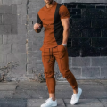 New Men's Basketball Sports Suit Jogging Set 3D Printed Qeen Summer Hot Selling Retro Casual Short Sleeved T-Shirt + Pants 2-Pie. 