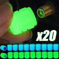 1-20Pcs Car Luminous Tire Valve Cap Motorcycle Bike Wheel Nozzle Night Glowing Fluorescent Decor Tyre Valve Stem Luminous Caps. 