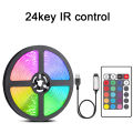 RGB Led Strip Lights with Remote Control Tape Lights Led Wall Room for Home Bedroom Party Decor TV Backlight. 