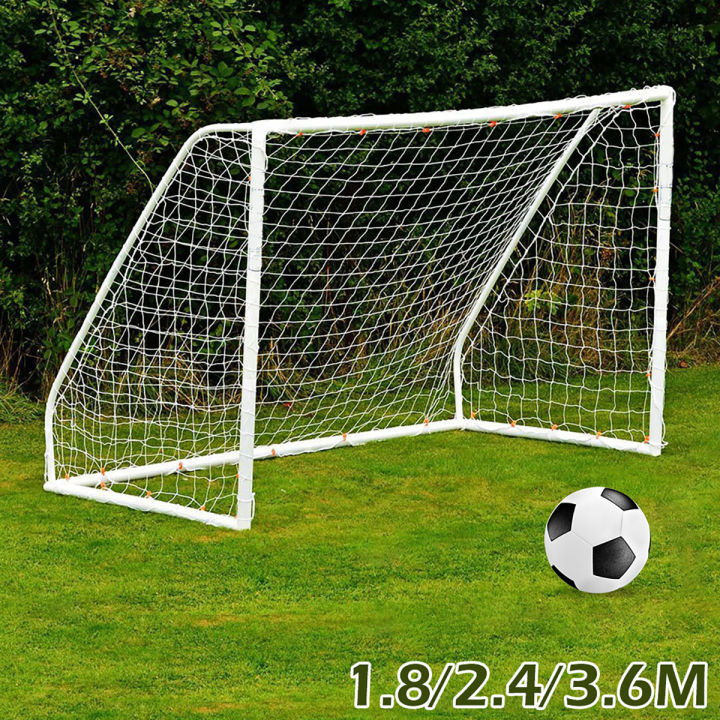 Football Net For Soccer Goal Post Junior Sports Training 2.4m x 1.8m 3.6m x 1.8m Football Net Foldable Portable Soccer Net Kids