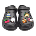 31Pcs food fruit Series Shoe Charms Plush Toy Shoes Accessorie Decoration Panda Clog Sandal Buckle Bithday Holiday Party .