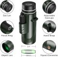 Portabl Powerful 80X100 HD Monocular 50000M Long Range Zoom With Tripod Phone Clip For Outdoor Hunting Camping Tourism.
