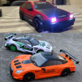 2.4G RC CAR With LED Light 4WD Remote Control Drift Cars Professional Racing Toys GTR Model AE86 for Children Christmas Gifts. 