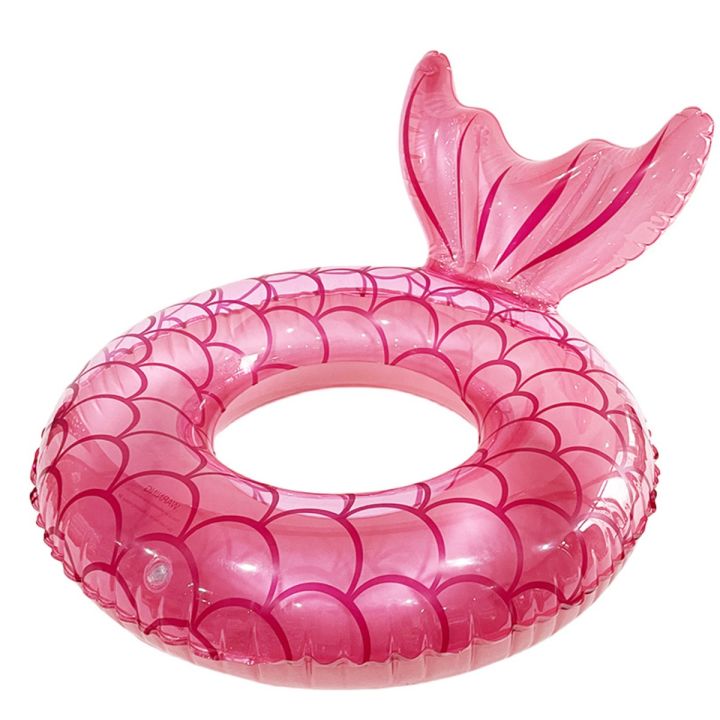 Children's mermaid swimming ring Thickened outdoor water inflatable floating ring Underarm ring Swimming ring is suitable