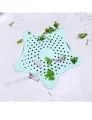 Silicone Rubber Starfish Hair Catcher Kitchen Sink Strainer Bath Drain Cover Trap Basin, Silicone Starfish Sink Filter TPR Material Suction Cup Drain Cover for Kitchen and Bathroom (Pack of 1). 